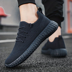 Men's Lace up Sneakers Odor resistant Athletic Shoes Lightweight