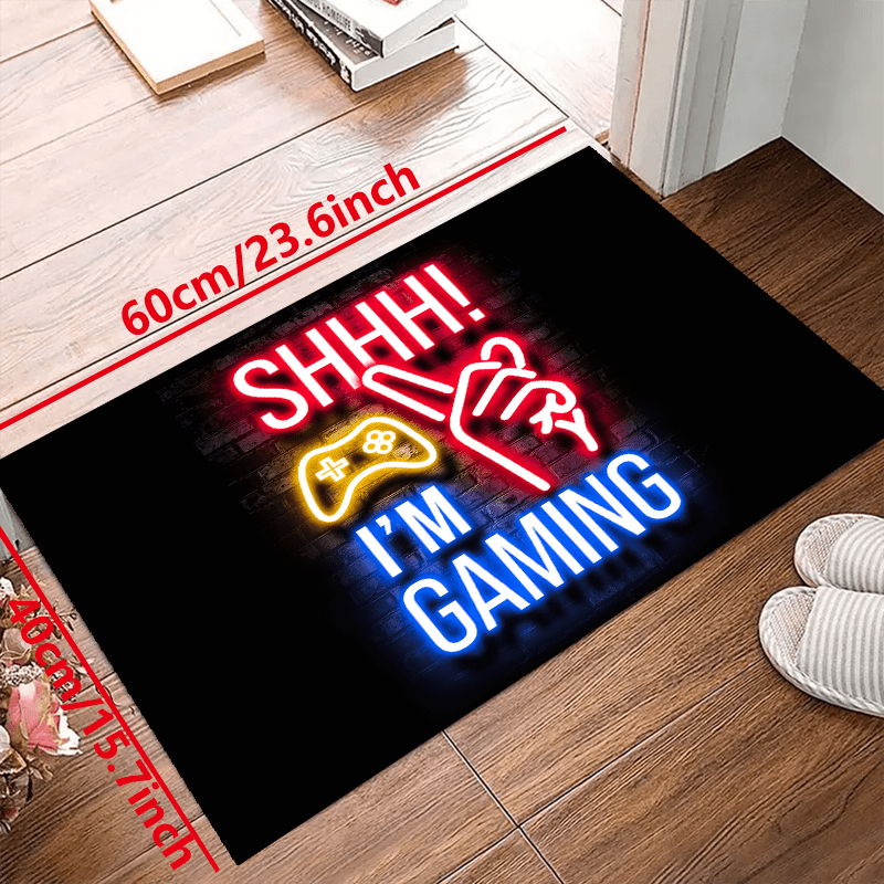 Large 3D Gaming Area Rug Machine Washable Gamepad Carpet Decoration