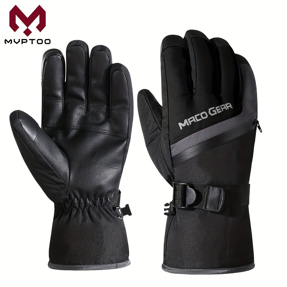 MVPTOO Winter Skiing Full Finger Gloves Touch Screen Outdoor Snowmobile Thermal