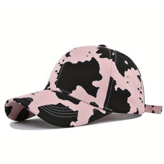 Cow Pattern Baseball Cap Curved Brim Sun Hat Unisex Dad Hats