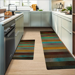Crystal Velvet Striped Carpet Entrance Door Mat