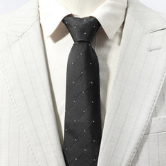 Men's Zipper Business Tie Light Point Striped