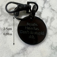 Metal Keychain Keyring Gift For Teenagers Men Women Families