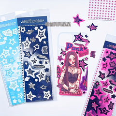 Ins Style Stickers with Shining Stars - 1 Sheet