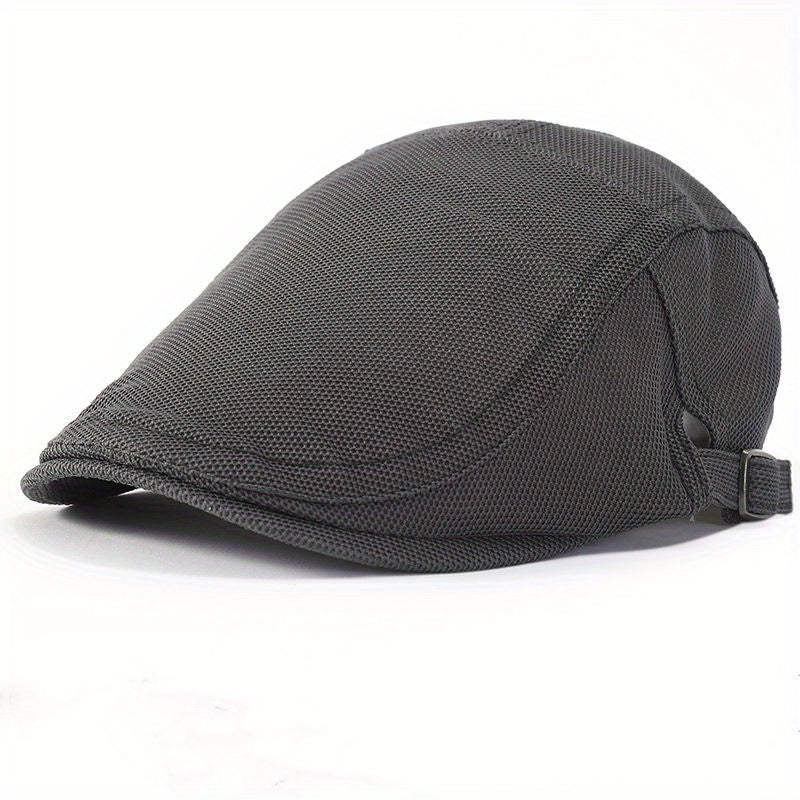 Men's Summer Mesh Breathable Beret Hat Outdoor Sun Protection Cap