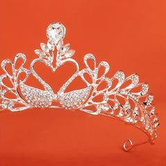 Sparkling Crystal Crown Princess Tiara Golden Wedding Headband