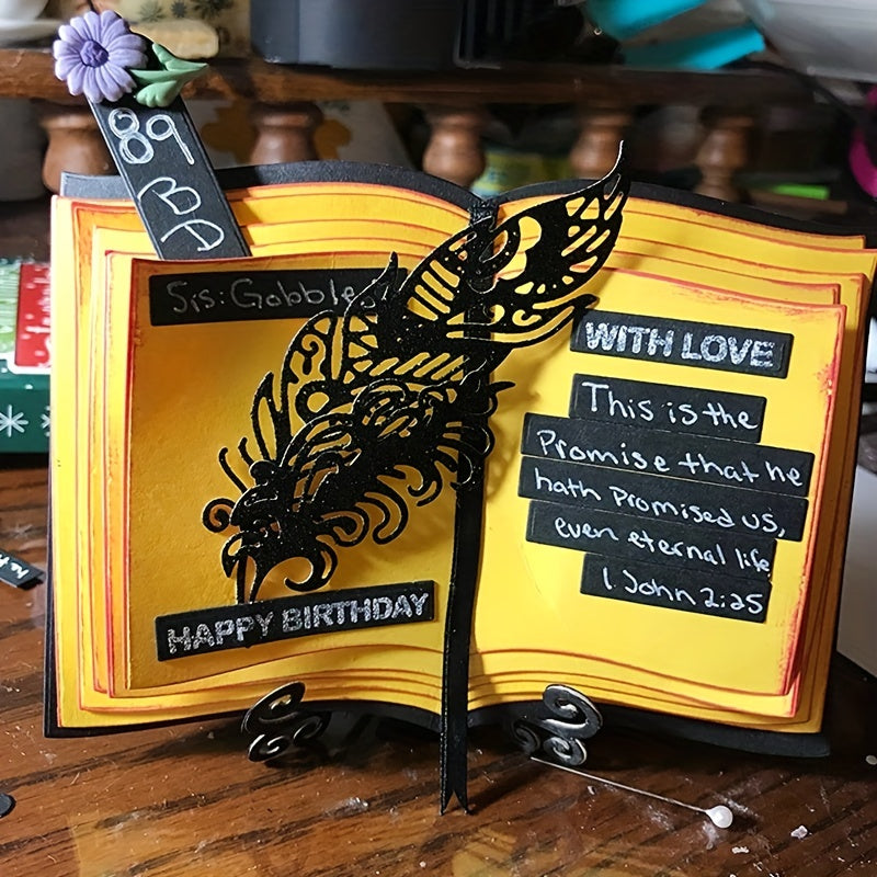 Metal Book Cutting Dies for Scrapbooking and DIY Craft