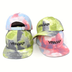 Tie Dye Print Baseball Cap Hip Hop Cotton Snapback Hat