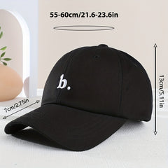 Letter Embroidery Baseball Cap Outdoor Sunshade Sunscreen Hat