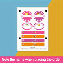 Personalized National Flags Name Labels for Global School Supply Organization