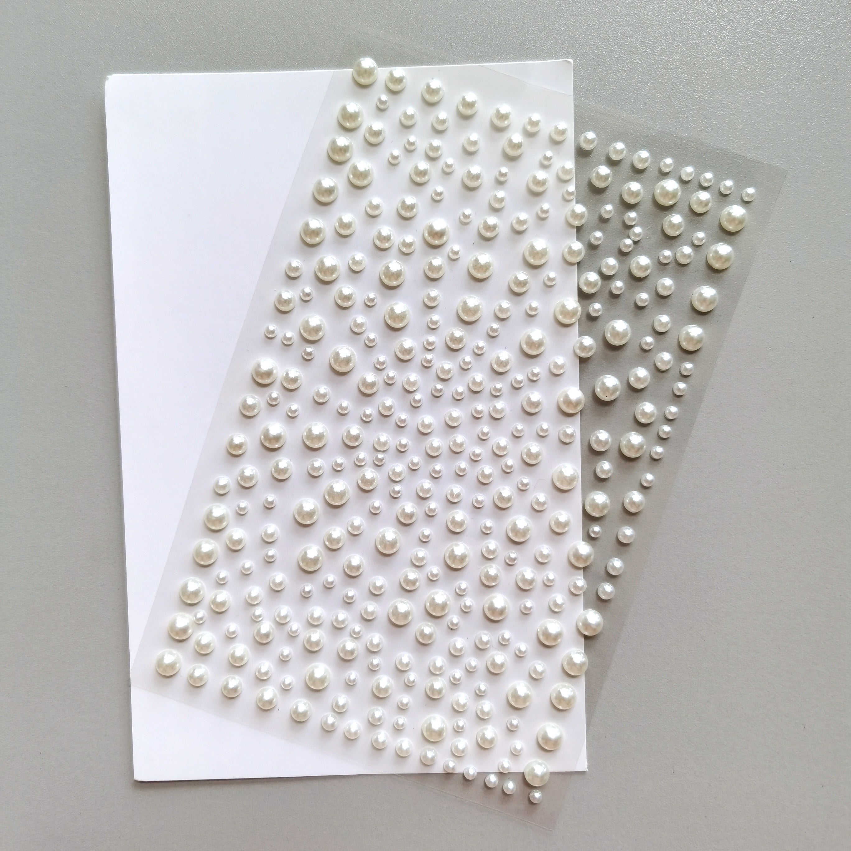 Flat Back Pearl Stickers Self Adhesive for Beauty Makeup Nail Art Phone DIY
