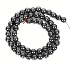 Natural Hematite Round Loose Beads for DIY Jewelry Making 1-12mm