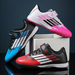 Youth Turf Football Boots Anti-Skid Lace Up Soccer Cleats