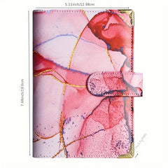 A6 Budget Binder with Envelopes Pink Purple Green Gray Red