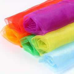 2pcs Chiffon Nylon Scarf Magic Scarf for Sports and Stage