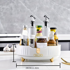 360 Rotatable Lazy Susan Spice Rack for Kitchen Storage