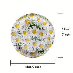 Daisy Flower Party Supplies Set Disposable Dinnerware Plates Napkins & Cups
