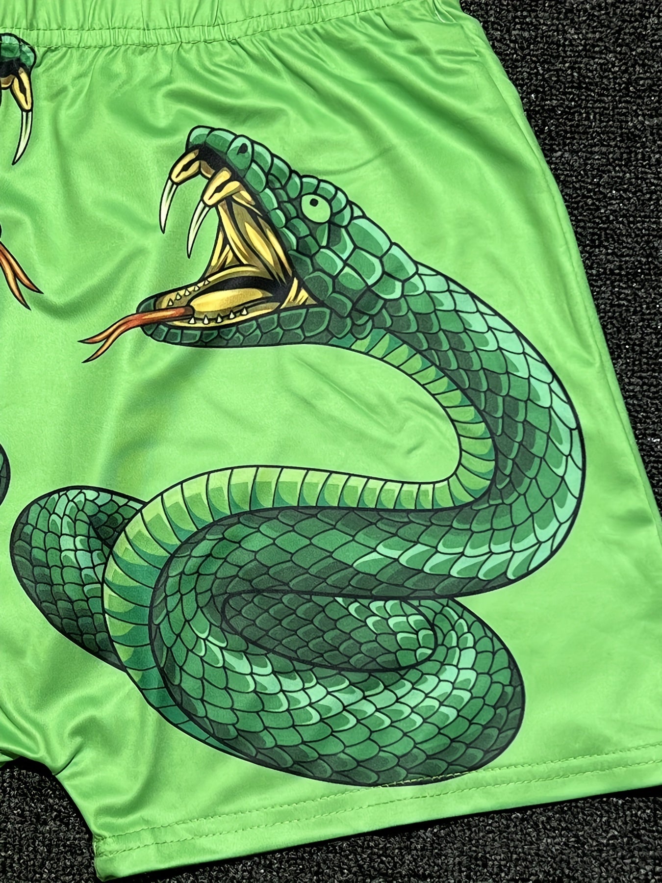 Snakes Print Skinny Shorts Yoga Casual Summer Women's Clothing