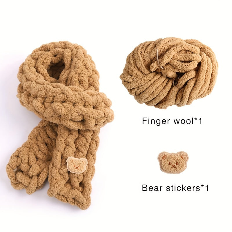 Finger Scarf Cat Tail Line Ice Strip Thick Wool DIY Weaving Material