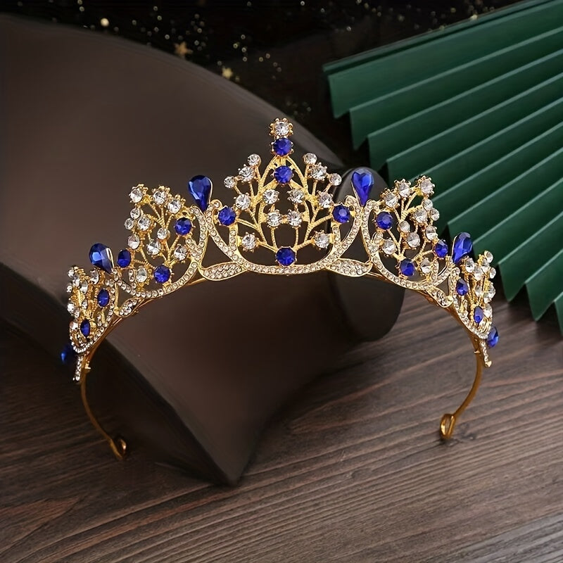 Baroque Style Crown Bridal Headband Wedding Accessories