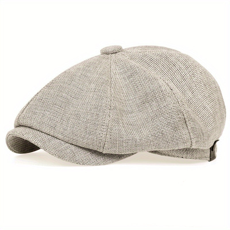 Solid Newsboy Cap Unisex Beret Vintage Painter Hat