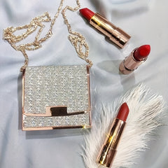 Leather Bag Lipstick Set, Velvet Matte Brightening Lipstick