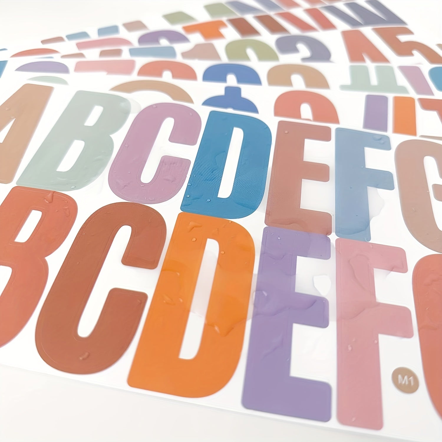 Vibrant 2.5 Boho Letter & Number Stickers Self Adhesive