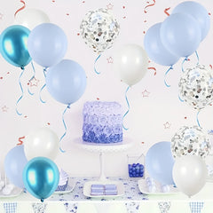 50pcs 30 Light Balloons Confetti Metallic Balloons For Party Decor