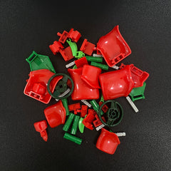 DIY Building Block Roses Red Tabletop Decor Art for Christmas Halloween