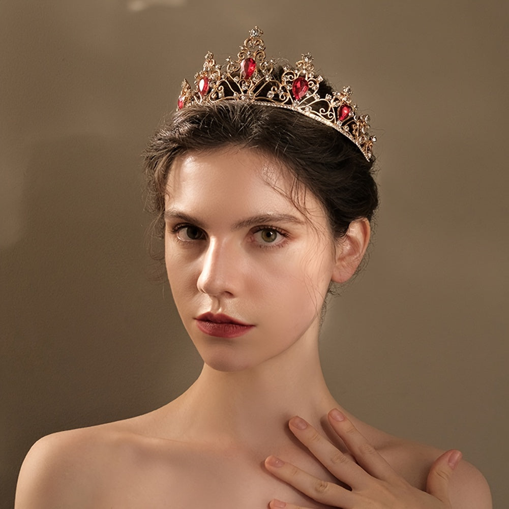 Hollow Rhinestone Crown Hairband Headband Tiara Wedding