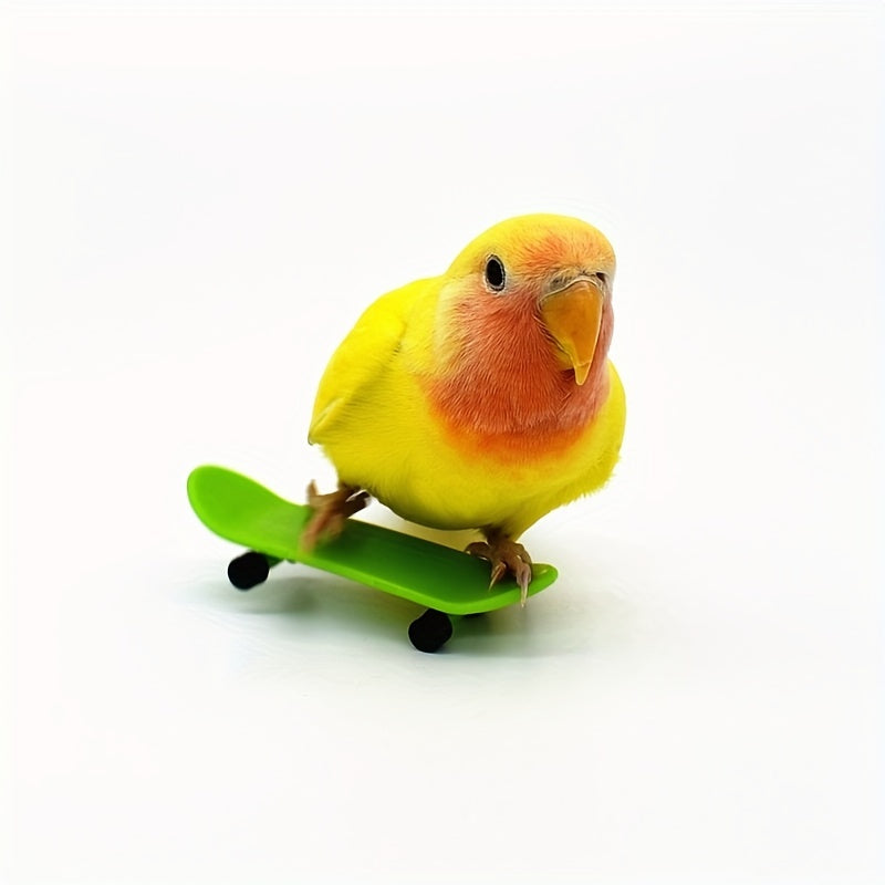 Interactive Parrot Skateboard Toy for Exercise and Training
