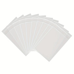 100 Clear Resealable Cellophane Bags for Cookies Candy Self Sealing