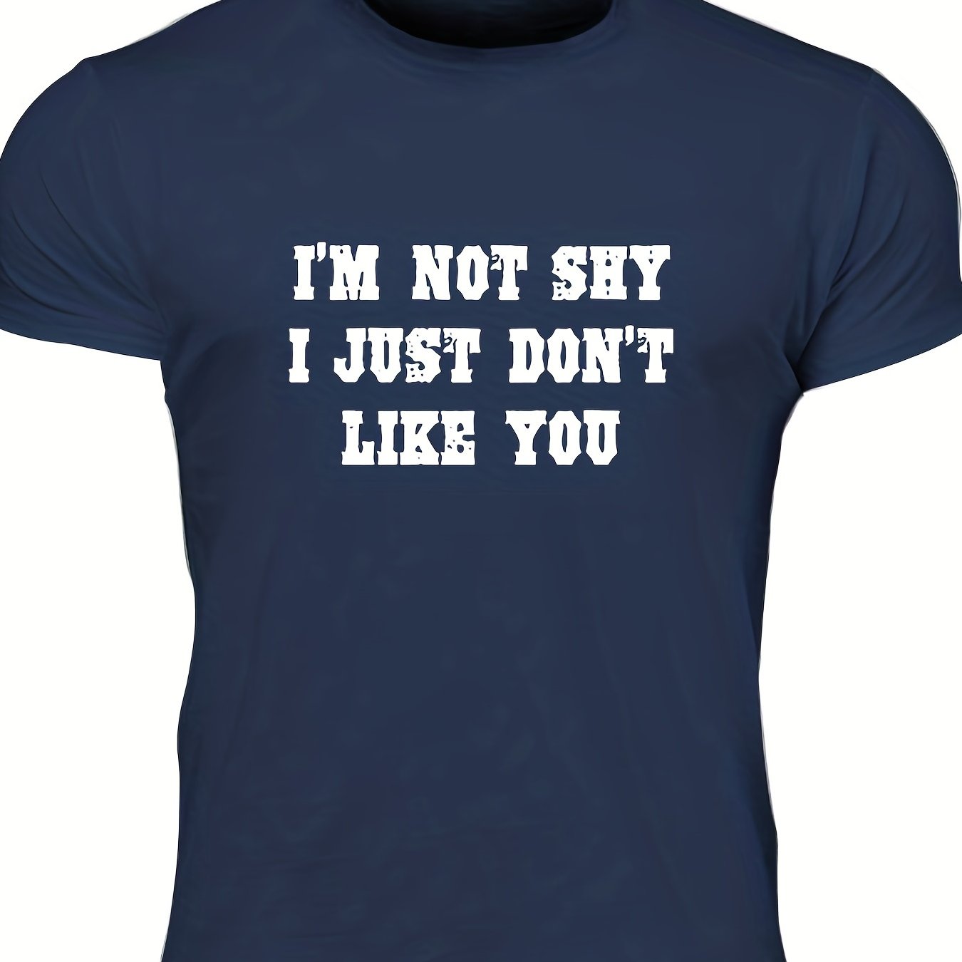Bold & Unapologetic Men's Letter Print T-shirt for Summer