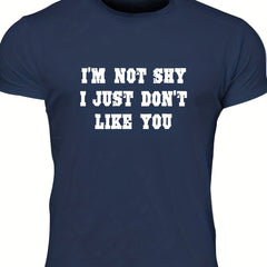 Bold & Unapologetic Men's Letter Print T-shirt for Summer