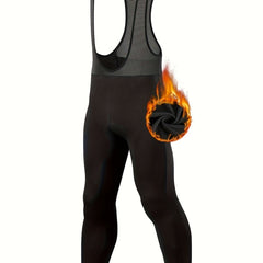 Men's Cycling Suspenders 3D Padded Pants Thermal Leggings