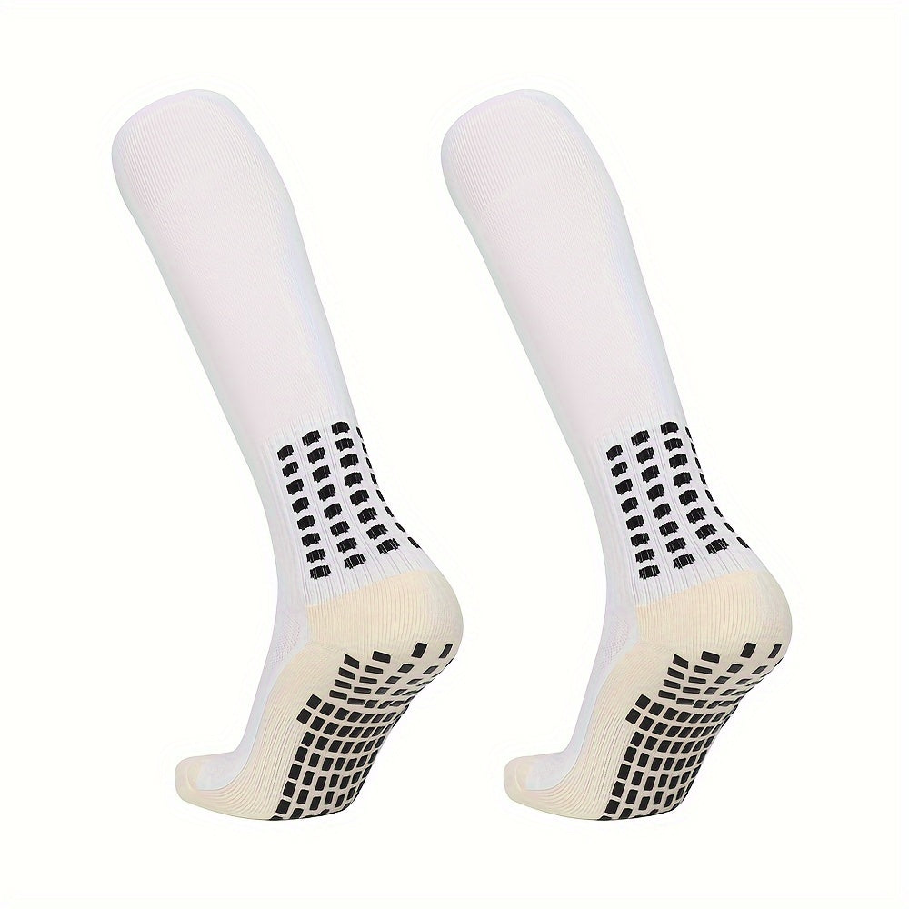 Men's Soccer Socks Non slip Grip Football Crew Socks