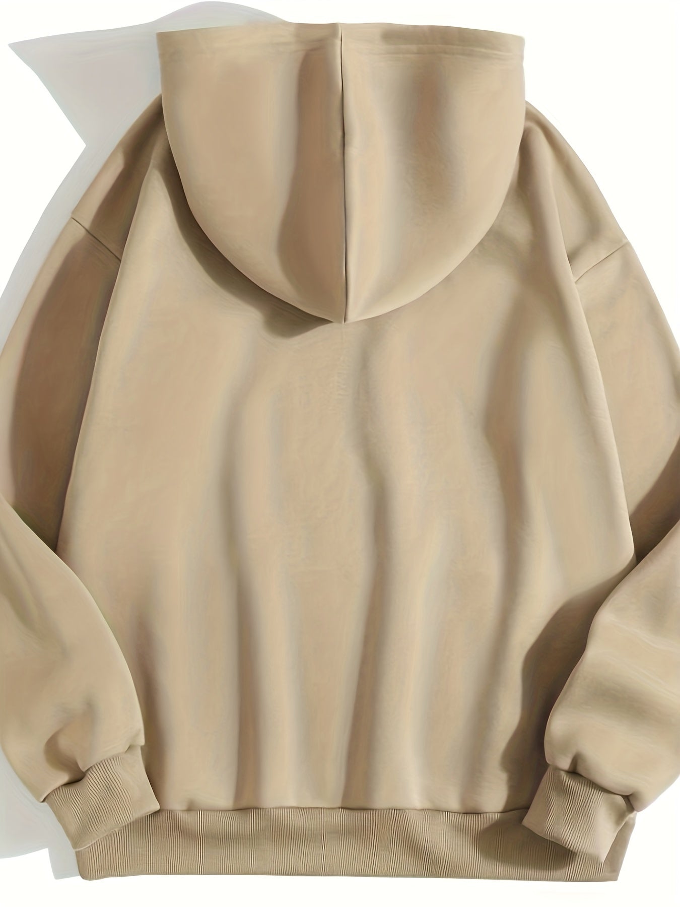 Heart Print Drawstring Hoodie Casual Long Sleeve Kangaroo Pockets Women