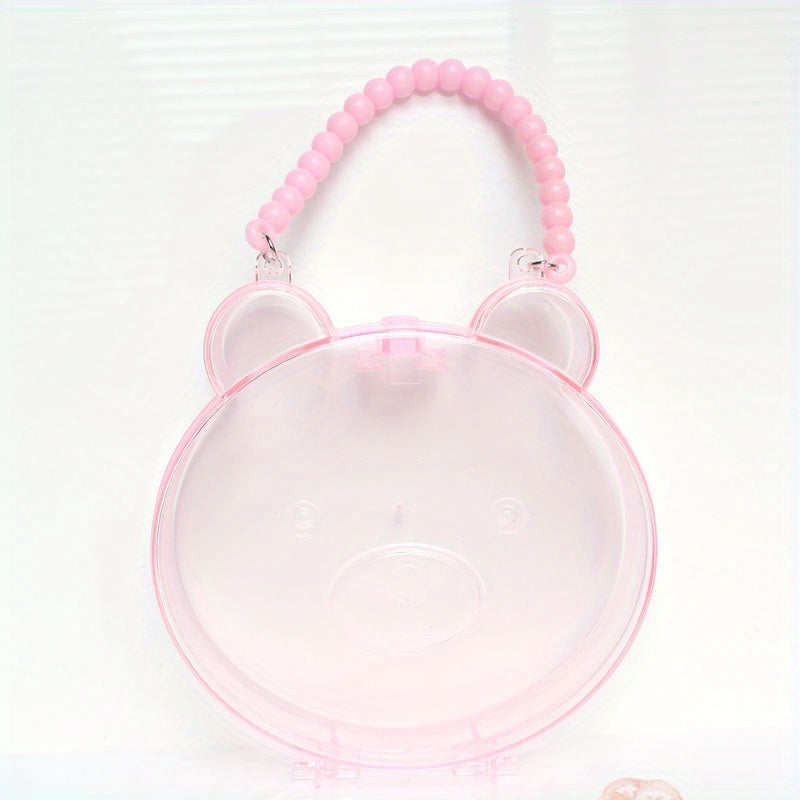 Transparent Portable Storage Bag for Children Jewelry Earrings Hair Accessories
