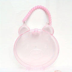Transparent Portable Storage Bag for Children Jewelry Earrings Hair Accessories