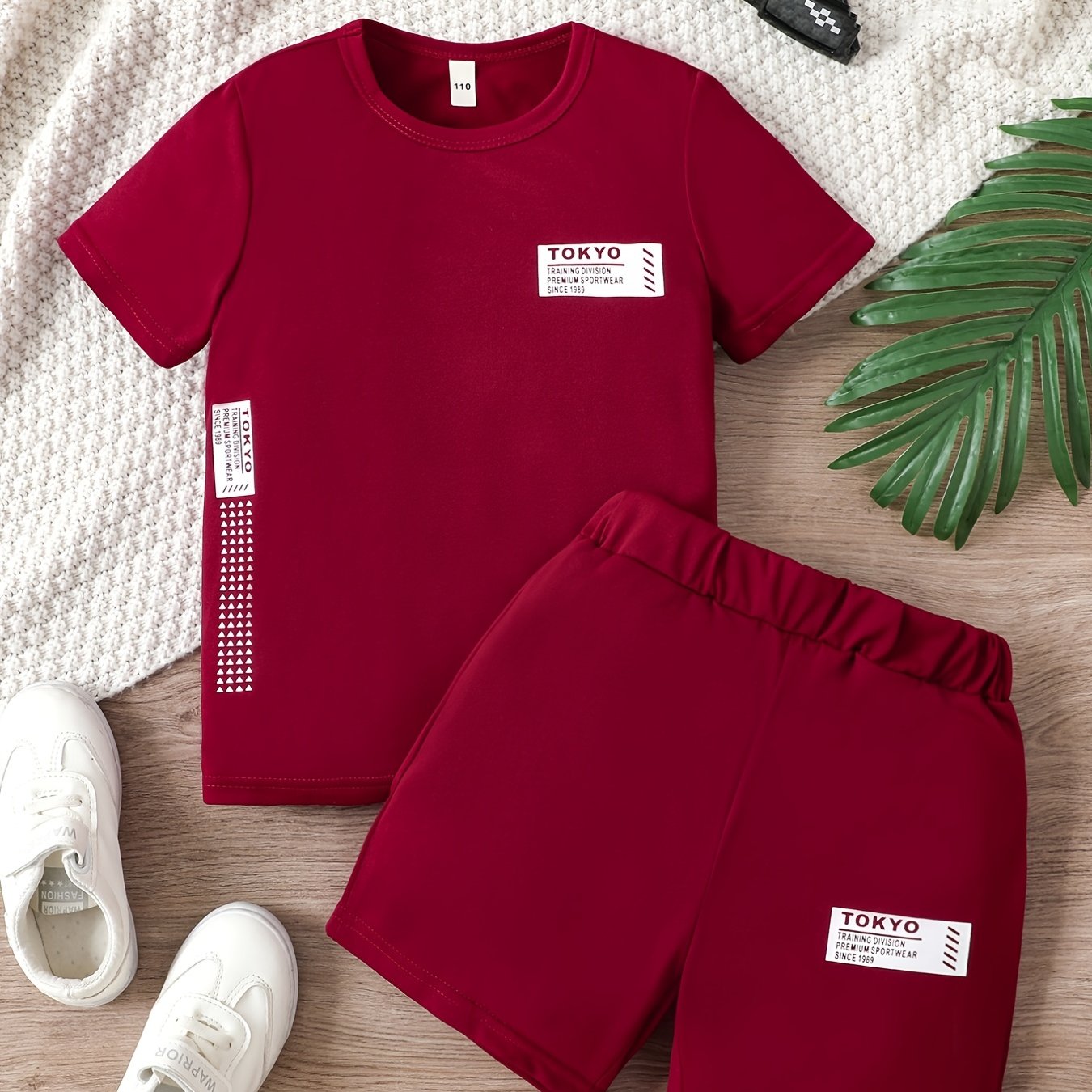 Boys Tokyo Outfit Shorts & T shirt Short Sleeves Crew Neck Casual Kids Clothes