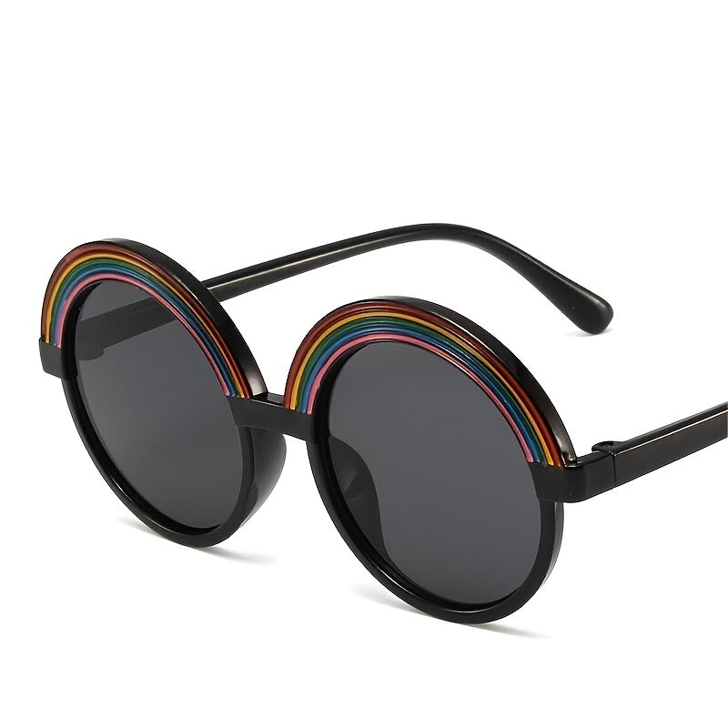 Personalized Cartoon Rainbow Frame Decorative Sunglasses