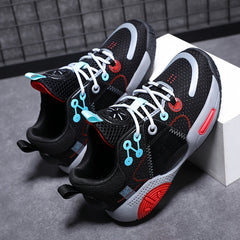 Boys' Non Slip Basketball Shoes Lace Up Sneakers Halloween Winter