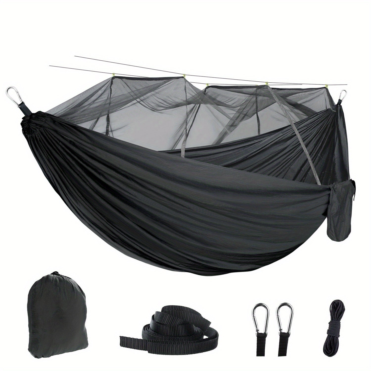 Portable Double Hammock Holds Up To 244.94KG