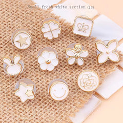 10pcs Anti-walking Buckle Shirt Collar Fixed Brooch Button