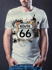 Vintage Graphic Sports T-shirt for Men