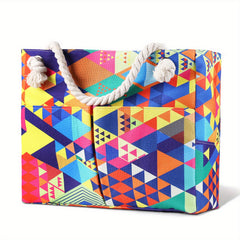 Large Waterproof Beach Bag Tote with Zipper for Travel Swim Yoga Camping