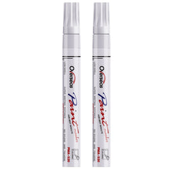 Permanent Paint Pens 2 Pack Medium Tip Waterproof Marker Pen for Metal Rock Wood