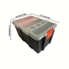 1pc Hardware Component Box With Multiple Compartments