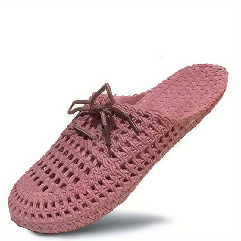 Women's Solid Mules Casual Hollow Out Summer Shoes Lightweight