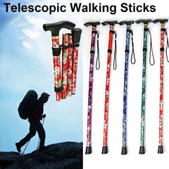 Foldable Adjustable Telescopic Walking Sticks
